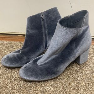 Blue Velvet Merona Ankle Boots